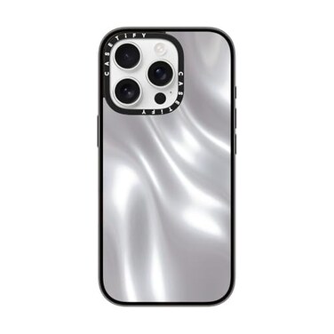 CASETiFY Compact Case for iPhone 16 Pro Lightweight 4 ft 2X Military Grade Drop ProtectionSlim Soft Metal Clear Black