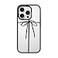 CASETiFY Compact iPhone 16 Pro Case 4 ft 2X Military Grade Drop ProtectionSlimLightweight Wrapped in A Bow Clear Black