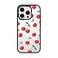 CASETiFY Compact iPhone 16 Pro Case 4 ft 2X Military Grade Drop ProtectionSlimLightweight Cherries Clear Black