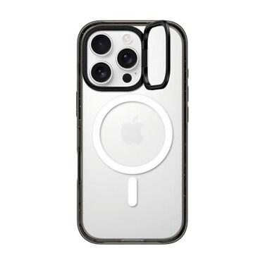 CASETiFY Impact Ring Stand Case for iPhone 16 Pro Kickstand 66 ft 3X Military Grade Drop ProtectionCompatible with Magsafe Clear Black