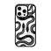 CASETiFY Impact Ring Stand Case for iPhone 16 Pro Kickstand 66 ft 3X Military Grade Drop ProtectionCompatible with Magsafe Black Kingsnake Clear Black
