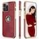 LOHASIC for iPhone 14 Pro Max Cases Women PU Leather Business Luxury Phone Cover with Logo Cutout Thin Highend Designer Soft NonSlip Cases for iPhone 14 Pro Max2022 67 5G Red