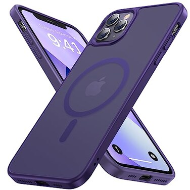 Noonin Strong Magnetic Case for iPhone 11 Pro MaxCompatible with MagSafe Protective Shockproof Cover Phone Case for iPhone 11 Pro Max 65 Deep Purple