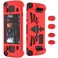 JimysCo Compatible with Steam Deck OLED LCD Standing Protective Case Thickening Silicone Accessories Protector Soft Cover Skin Shell with 2 Pairs Thumb Grips Full Protection for Valve Stream Deck Red