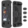 SUIHUOJI Steam DeckSteam Deck OLED Standing Protective Case Thickening Silicone Accessories Protector Soft Cover Skin Shell with 2 Pairs Thumb Grips Full Protection for Valve Stream Deck Black