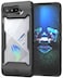 Nakedcellphone Showcase Series Compatible with ASUS ROG Phone 5 ROG 5 ProROG 5 Ultimate Case Matte Black Rugged TPU Rubber Hybrid Cover with Clear Transparent View Panel