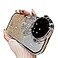 QoKcoahn Astronaut Hidden Stand Phone Case for iPhone 13 Pro MaxCute Astronaut Lens Camera Protector Kickstand Luxury Glitter Bling 6D Electroplated Clear Soft TPU Protector for Men Women Gold
