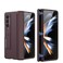 PUROOM for Samsung Galaxy Z Fold 4 Case Hinge Coverage Protective Case with Builtin Kickstand PC Magnetic AllInclusive Shockproof Cover for Samsung Galaxy Z Fold 4 5G Wine Red