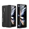 PUROOM for Samsung Galaxy Z Fold 4 Case Hinge Coverage Protective with Kickstand PC Magnetic AllInclusive Shockproof Cover for Z Fold 4 5G Black