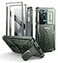 Dexnor for Samsung Galaxy S24 Ultra Case with Builtin Slide Camera Cover Screen Protector KickstandShockproof Rugged Case FullBody Bumper Protective Cover for Galaxy S24 Ultra 2024Army Green