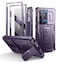 Dexnor for Samsung Galaxy S24 Ultra Case with Builtin Slide Camera Cover Screen Protector Kickstand Shockproof Rugged Case FullBody Bumper Protective Cover for Galaxy S24 Ultra 2024Purple