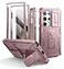 Dexnor for Samsung Galaxy S24 Ultra Case with Builtin Slide Camera Cover Screen Protector KickstandShockproof Rugged Case FullBody Bumper Protective Cover for Galaxy S24 Ultra 2024Peony Pink