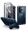 Dexnor for Samsung Galaxy S25 Case with Builtin Slide Camera Cover Screen Protector KickstandHeavyDuty Shockproof Rugged Case FullBody Bumper Protective Cover for Galaxy S252025Navy Blue