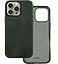 Le Pelle Handcrafted Premium Italian Leather Case for iPhone 16 Pro Max Compatible with Magsafe TwoTone Effect with Unique Patina Over Time Emerald Green