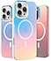 LONLI Hue for iPhone 16 Pro Max Case Dynamic PrismGlow ColorShift Iridescent Phone Cover Slim ShockAbsorbing Compatible with MagSafe Magnetic Wireless Charging
