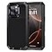 Lanhiem for iPhone 16 Pro Max Case Metal Heavy Duty Shockproof Tough Rugged Case with Builtin Glass Screen Protector 360 Full Body DustProof Strong Protective Phone Case for 16 Pro Max 69 Black