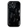 Caseative for iPhone 13 Pro Max CaseWater Ripple Wave Meteorite Bubble Chrome Plating Soft Phone Case Black