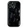 Caseative for iPhone 13 Pro Max CaseWater Ripple Wave Meteorite Bubble Chrome Plating Soft Phone Case Black