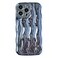 Caseative for iPhone 14 Pro Max CaseWater Ripple Pattern Curly Wave Frame Soft Phone Case Light Blue