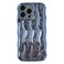 Caseative for iPhone 14 Pro Max CaseWater Ripple Pattern Curly Wave Frame Soft Phone Case Light Blue