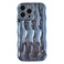 Caseative for iPhone 14 Pro Max CaseWater Ripple Pattern Curly Wave Frame Soft Phone Case Light Blue