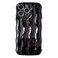 Caseative for iPhone 14 Pro Max CaseWater Ripple Pattern Curly Wave Frame Soft Compatible with iPhone Case Light BlackiPhone 14 Pro Max