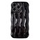 Caseative for iPhone 14 Pro Max CaseWater Ripple Pattern Curly Wave Frame Soft Compatible with iPhone Case Light BlackiPhone 14 Pro Max