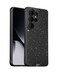 Mous for Samsung Galaxy S25 Case MagSafe Compatible Limitless 60 Black Speckled Fabric Protective Shockproof Phone Cover