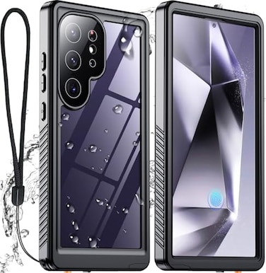 SPIDERCASE Upgraded for Samsung Galaxy S24 Ultra Case WaterproofBuiltin Screen Camera Protection 12FT Military Shockproof IP68 Underwater FullBody Cell Phone Case for Galaxy S24 UltraBlack