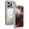 Lanhiem Magnetic for iPhone 16 Pro Max Case IP68 Waterproof Dustproof Case Compatible with Magsafe Builtin Screen Protector Full Body Heavy Duty Rugged Phone Cover 69 inch Natural