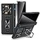 VEGO for Samsung Z Fold 6 Case with Builtin Privacy Screen Protector Kickstand FullBody Hinge Protection Slide Camera Cover Shockproof Protective Case for Galaxy Z Fold 6 5G 2024 Black