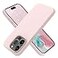 OTOFLY Compatible with iPhone 15 Pro Max CaseSilky and Soft Touch Series Premium Soft Liquid Silicone Rubber FullBody Protective Bumper Case for iPhone 15 Pro Max Chalk Pink