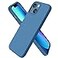 ORNARTO Compatible with iPhone 13 Mini Case Slim Liquid Silicone 3 Layers Full Covered Soft Gel Rubber with Microfiber Case Cover 54 inchBlue
