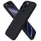 ORNARTO Compatible with iPhone 16 Pro Case 63 Slim Liquid Silicone 3 Layers Soft Gel Rubber Shockproof Protective Cover with AntiScratch Microfiber LiningBlack