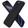 ORNARTO Compatible with iPhone 16 Pro Case 63 Slim Liquid Silicone 3 Layers Soft Gel Rubber Shockproof Protective Cover with AntiScratch Microfiber LiningBlack