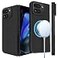 Lenpiti Thin Carbon Fiber Case for Google Pixel 9 Pro Fold Fold 2 Slim 1500D Aramid Fiber Cover Compatible with Magsafe Matte Black Version 20