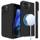 Lenpiti Thin Carbon Fiber Case for Google Pixel 9 Pro Fold Fold 2 Slim 1500D Aramid Fiber Cover Compatible with Magsafe Matte Black Version 20