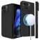 Lenpiti Thin Carbon Fiber Case for Google Pixel 9 Pro Fold Fold 2 Slim 1500D Aramid Fiber Cover Compatible with Magsafe Matte Black Version 20