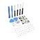 GVKVGIH Internal Bracket Replacement Parts for iPhone 6Inlcuding Complete Full Screw Set and Reapir Tool Kit for iPhone 6