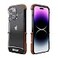 Kowauri for iPhone 14 Pro Max CaseDrop Protection Aluminum Alloy Metal Wood Bumper Frame Cover Shockproof Dropproof Protective Case for iPhone 14 Pro Max 67 inch Black