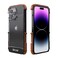 Kowauri for iPhone 14 Pro Max CaseDrop Protection Aluminum Alloy Metal Wood Bumper Frame Cover Shockproof Dropproof Protective Case for iPhone 14 Pro Max 67 inch Black