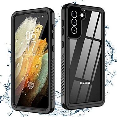 Oterkin for Samsung Galaxy S21 Waterproof Case with Builtin Screen Protector Dustproof Shockproof 360 Full Body Underwater Case for Samsung S21 5G 62inch 2021 Black