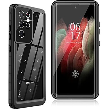 Oterkin for Samsung Galaxy S21 Ultra CaseS21 Ultra Waterproof Case with Builtin Screen Protector Dustproof Shockproof 360 Full Body Underwater Case for Samsung S21 Ultra 5G 68inch 2021 Black