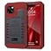 Mitywah Waterproof Case for iPhone 13 Heavy Duty Military Grade Drop Protection Phone Case with Builtin Screen Protector 360 Full Body Protection Metal Armor Dropproof Case 61 inch Red