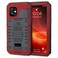 Mitywah Waterproof Case for iPhone 12 Heavy Duty Shockproof Case with Builtin Screen Protector Full Body Underwater Protective Metal Case 61 inch Red