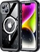 Red2Fire for iPhone 14 Case Waterproof Builtin Screen Protector Camera ProtectorCompatible with MagSafeFull Body ShockproofIP68 WaterproofDustproof Phone Case 61 BlackClear