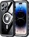 Red2Fire for iPhone 14 Pro Max Case Waterproof Builtin Screen Protector Camera ProtectorCompatible with MagSafeFull Body ShockproofIP68 WaterproofDustproof Phone Case 67 BlackClear