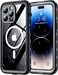 Red2Fire for iPhone 14 Pro Max Case Waterproof Builtin Screen Protector Camera ProtectorCompatible with MagSafeFull Body ShockproofIP68 WaterproofDustproof Phone Case 67 BlackClear