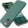 OTOFLY Compatible with iPhone 12 Pro Max CaseMilitary Grade Drop Protection AntiScratch Microfiber Lining Silicone Shockproof Protective Phone Case Slim Thin Cover 65 inch Pine Green