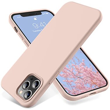 OTOFLY Compatible with iPhone 12 Pro Max Case 67 inch2020Silky and Soft Touch Series Premium Soft Liquid Silicone Rubber FullBody Protective Bumper Case for iPhone 12 Pro Max Pink